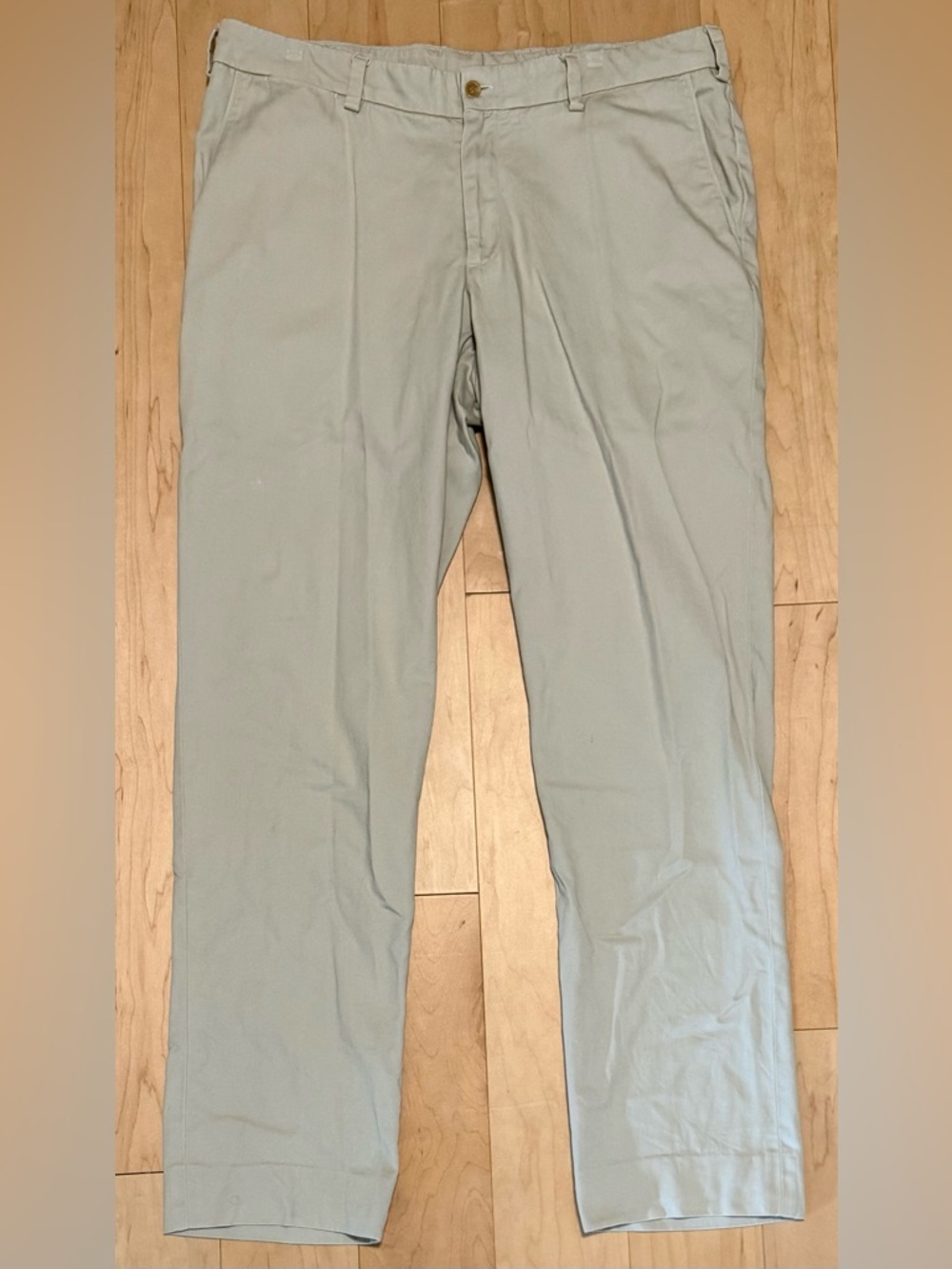 Bills Khakis M3 Straight Flat Front Chino Pants Beige Made in USA Men’s 39x34*